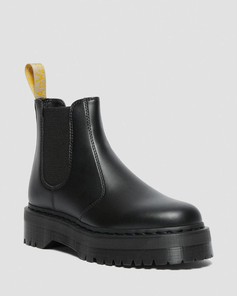 Men\'s Dr Martens Vegan 2976 Felix Platform Ankle Boots Black | AU 457BEX